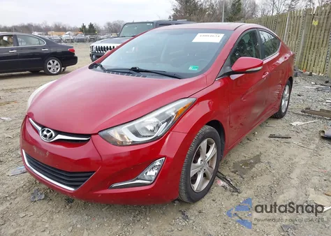 2016 Hyundai Elantra Value Edition из США, поврежденный, VIN KMHDH4AE0GU588220